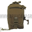 SMALL UTILITY POUCH VERTICAL MOLLE BLACK OLIVE DRAB