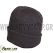 fine knitted watch cap broad fold-over brim double-face