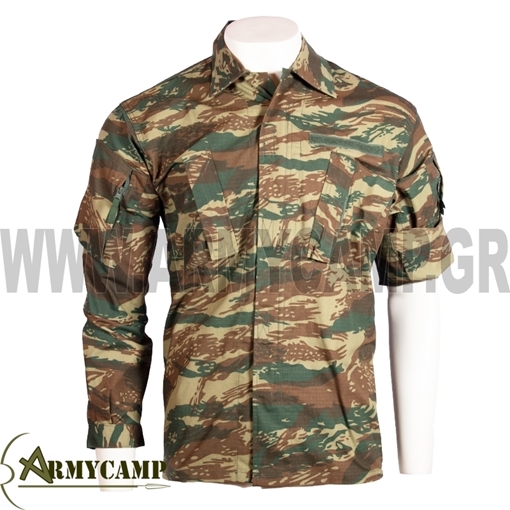 Greek Army Ripstop Lizard Camo Shirt