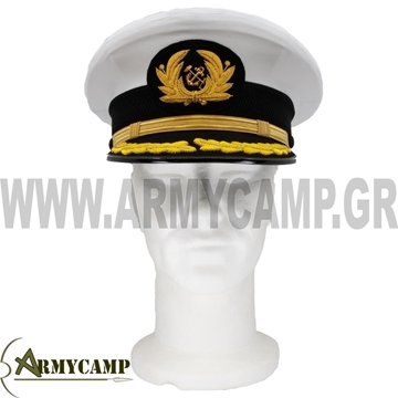 ΠΗΛΙΚΙΟ ΠΛΟΙΑΡΧΟΥ ΕΜΠΟΡΙΚΟΥ ΝΑΥΤΙΚΟΥ ΚΑΠΕΤΑΝΙΟΥ ΜΕ ΚΛΑΡΑ ΑΣΠΡΟ ΚΑΠΕΛΟ εμποροπλοιαρχων