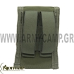 Smoke Grenade Pouch is designed to hold one smoke grenade but provide it with excellent cover from harsh weather and physical conditions.  Product Materials.   1000 Denier water and abrasion resistant lightweight ballistic 100% nylon material.  YKK nylon buckles for low sound closures.  High tensile strength nylon webbing.  High tensile strength composite nylon thread (stronger than ordinary industry standard nylon thread).  High grade closed cell foam padding material for superior shock protection.  Internal seams taped and finished.  All Stress points double stitched, Bartacked or "X Box" stitched for added strength SHE-1035 Smoke Grenade Pouch