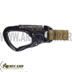 Warrior Frog Tango Personal Retention Lanyard Coyote Tan Warrior's FROG TANGO Personal Retention Lanyard (FTPRL) has an overall length of 66cm (26″) including the TANGO clip, and will expand to 106cm (42″) inclusive of the clip. Ideal for use on helicopter ops and maritime operations . The TANGO carabiner is simple to use and can be released using just one hand. The TANGO clip is manufactured from high grade aluminium and is tested to 33 kilo Newtons (7,425 Pounds). The FROG clip is manufactured from high grade aluminium and is tested to 25 kilo Newtons (5,622 Pounds). TANGO carabiner has a double gate safety system which prevents accidental opening. FROG clamp has self closing snap on contact with anchor point. Manufactured using U.S. Mil Spec Tubular Webbing