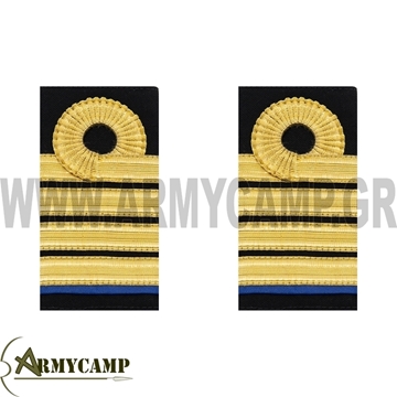 ΘΗΚΕΣ ΧΕΙΜΕΡΙΝΕΣ ΠΛΟΙΑΡΧΟΥ ( Ε) ΠΟΛΕΜΙΚΟΥ ΝΑΥΤΙΚΟΥ ΠΕΡΑΣΤΕΣ ΧΡΥΣΟ ΣΙΡΙΤΙ ΓΙΑ ΜΠΑΛΝΤΡΕΣ ΚΑΙ ΠΟΥΚΑΜΙΣΟ  ΕΠΩΜΙΑ   ΦΑΚΕΛΑ COMMANDER OFFICER' S WINTER EPAULETTES  OF HELLENIC NAVY