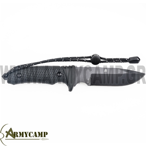 HX OUTDOORS D-171 “Pathfinder” Survival Fixed Blade Το απόλυτο εργαλείο επιβίωσης, ειδικά σχεδιασμένο για τους πιο απαιτητικούς περιβάλλοντες. Λεπίδα D2 υψηλής αντοχής, με επιφανειακή επεξεργασία titanium — σκληρότητα έως 60 HRC για αντοχή στη φθορά και εξαιρετικό κράτημα ακμής. Εργονομική, αντιολισθητική λαβή από καουτσούκ, για ασφαλές και άνετο κράτημα κάθε στιγμή. Slim design με λεπτή λεπίδα 0,5 mm για ακριβείας, ελαφρύ και εύκαμπτο, ενώ τα 98 mm τη καθιστούν ιδανική για ποικίλες εργασίες. Ασφαλής θήκη Kydex με κορδόνι στερέωσης, για χρήση στο μήκος του μηρού και σταθερότητα στην κίνηση. Ελαφρύ και συμπαγές συνολικό μήκος 247 mm, ιδανικό για πεζοπορία, camping, bushcraft και επιβίωση. Ιδανική επιλογή για... αυτούς που χρειάζονται αξιόπιστο, ανθεκτικό και υψηλών προδιαγραφών μαχαίρι επιβίωσης — στον εξωτερικό χώρο ή σε κάθε πρόκληση.