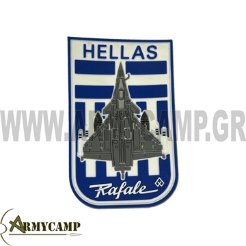 ΣΗΜΑΙΑ  HELLAS  RAFALE PVC ΔΙΑΣΤΑΣΕΙΣ Υ 9.5 x  Π 6  εκ.  HELLAS  RAFALE PVC  PATCH MORAL