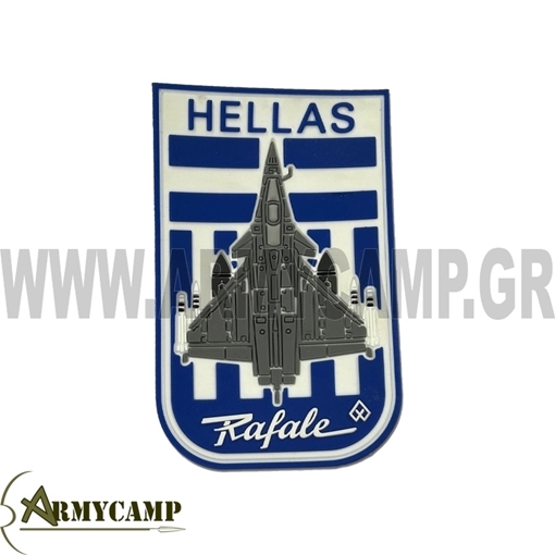 ΣΗΜΑΙΑ  HELLAS  RAFALE PVC ΔΙΑΣΤΑΣΕΙΣ Υ 9.5 x  Π 6  εκ.  HELLAS  RAFALE PVC  PATCH MORAL
