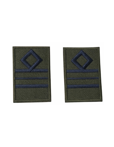 ΕΠΩΜΙΑ ΚΑΤΩΤΕΡΩΝ ΑΞΙΩΜ/ΚΩΝ ΓΙΑ ΦΟΡΜΑ ΠΙΛΟΤΟΥ ΜΠΛΕ-ΧΑΚΙ  ΓΙΑ ΠΟΛΕΜΙΚΗ ΑΕΡΟΠΟΡΙΑ  ΣΜΗΝΑΓΟΥ ΑΝΘΥΠΟΣΜΗΝΑΓΟΥ ΚΑΙ ΥΠΟΣΜΗΝΑΓΟΥ Coverall rank Insignia officer's  First  Lieutenant ,Second Lieutenant  Embroidered Hook N Loop  back hellenic air force