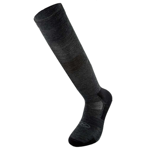 Merino wool knee liner sock black SOC131 HIGHLANDER OUTDOOR ΚΑΛΤΣΑ ΜΑΛΛΙΝΗ ΛΕΠΤΗ ΜΑΚΡΙΑ ΜΑΥΡΗ